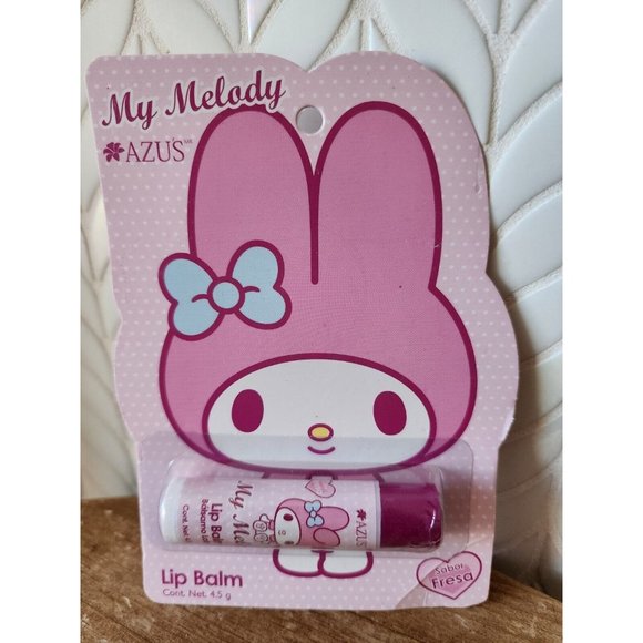 Azus My Melody Lip Balm - Strawberry  Hello Kitty by Sanrio Mexico NEW - Picture 1 of 7